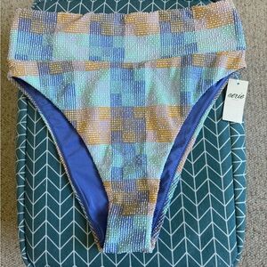 Aerie Multicolor High-Cut Bikini Bottom
